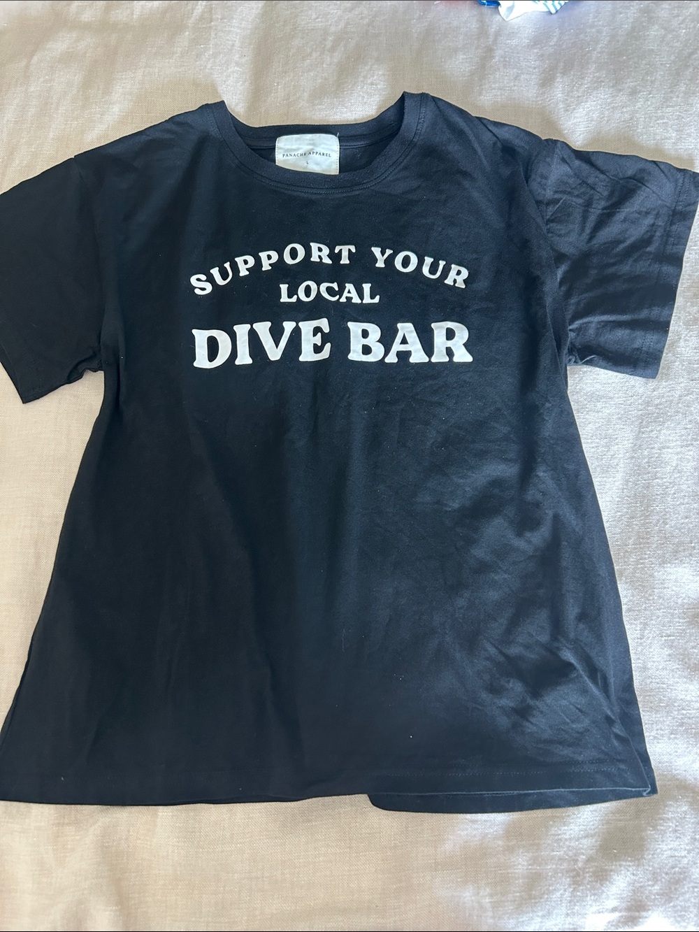 Panache Apparel “Support Your Local Dive Bar” Graphic Tee - Size L